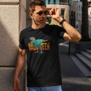 Zombie Halloween T Rex Shirt