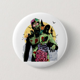 Zombie Halloween T ShirtScary Zombie Halloween Knapp