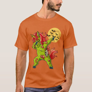 Zombie Halloween unicorn Halloween costume gifts T Shirt