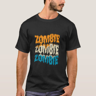 Zombie Halloween Zombies Horror Bus eller godis Ha T Shirt