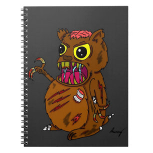 Zombie Hamster Notebook Anteckningsbok Med Spiral