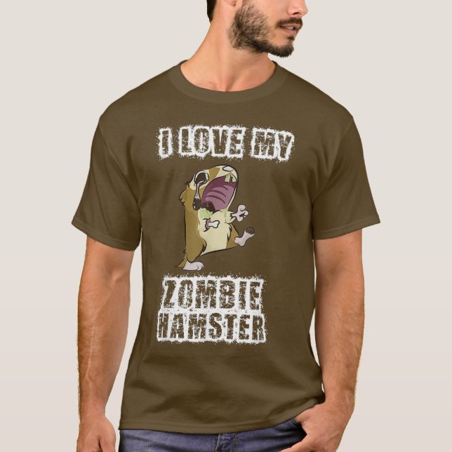 Zombie Hamster T Shirt (Framsida)