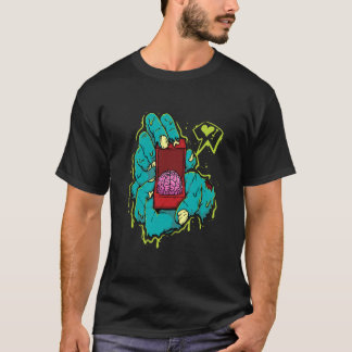 Zombie Hand Bröllop Frieri ett par punkts H T Shirt
