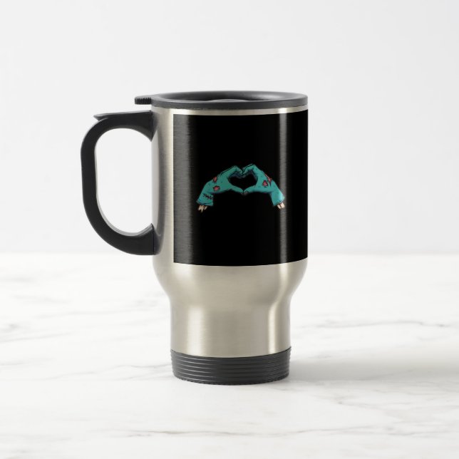 Zombie Händer Heart Halloween Spooky Resemugg (Vänster)