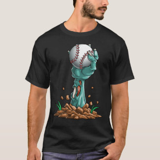 Zombie Hands Baseball Funny Halloween Horror Scary T Shirt