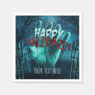Zombie Happy Halloween-fest Pappersservett