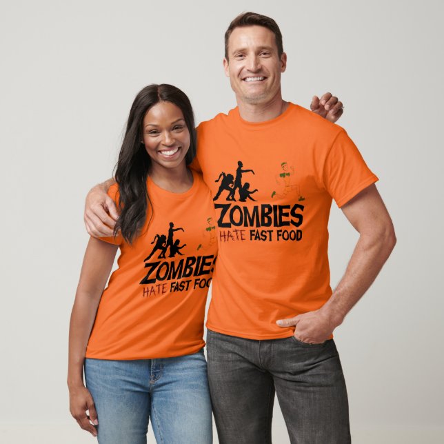 Zombie hatar snabbmat tröja (Unisex)