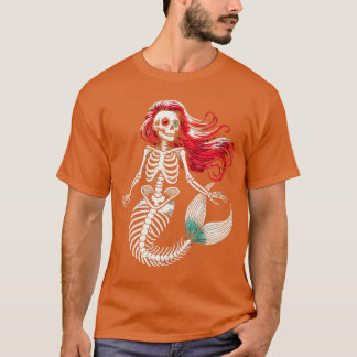Zombie Havfrue Halloween Kostym Spöklik Trick Or T Shirt