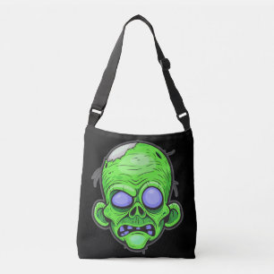 Zombie Head Illustration Art Axelväska
