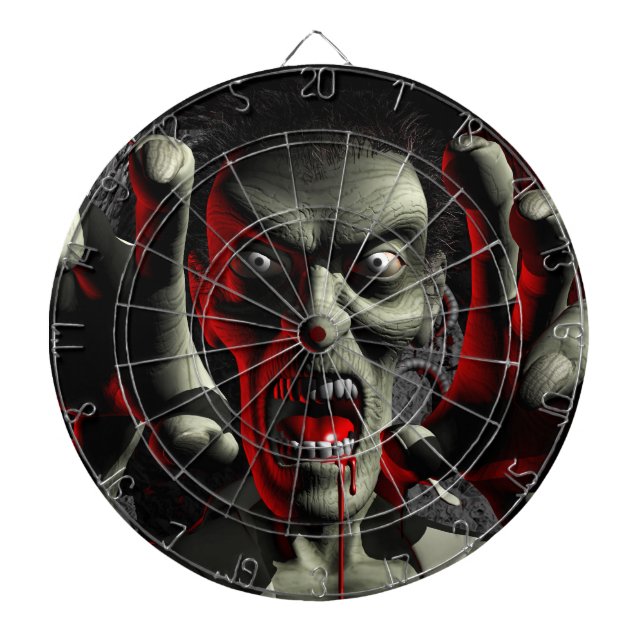 Zombie Head-Shot Dart Board Piltavla (Framsidan)