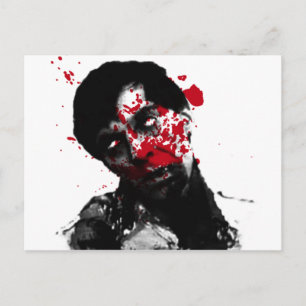 Zombie Head Shot Products Vykort
