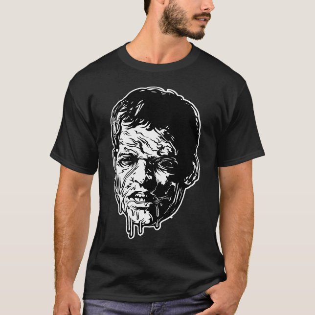 Zombie Head T Shirt (Framsida)