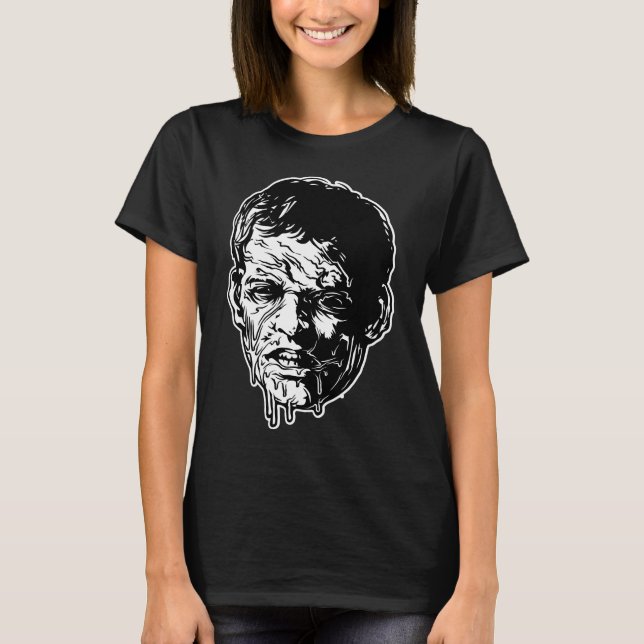 Zombie Head T Shirt (Framsida)