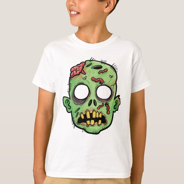 Zombie Head T Shirt (Framsida)