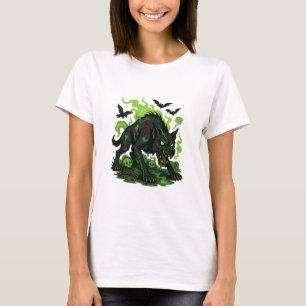 Zombie Hound of the Baskervilles - Tecknad Horror T Shirt