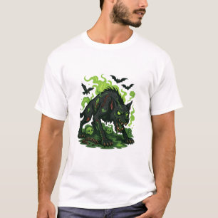 Zombie Hound of the Baskervilles - Tecknad Horror T Shirt