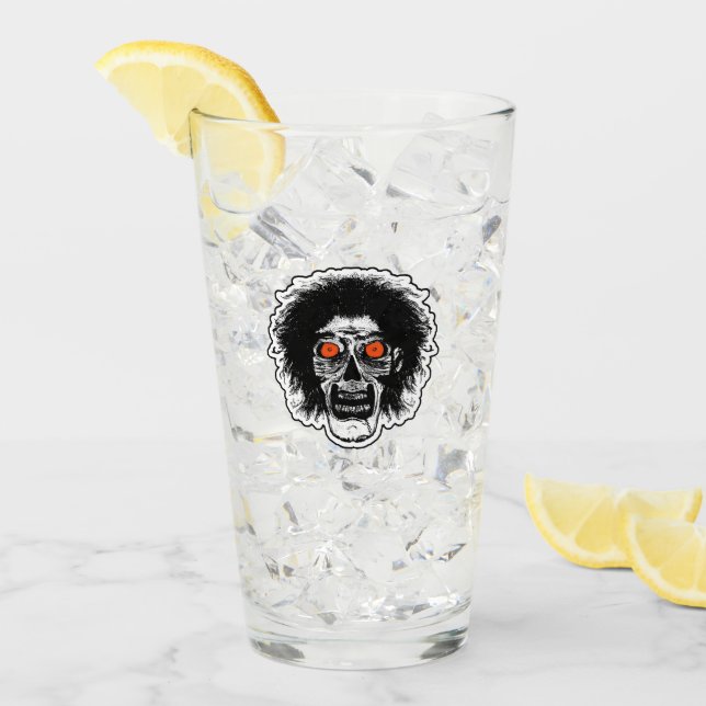 ZOMBIE HUAD Orange Öga Glaskopp (Framsida Ice)