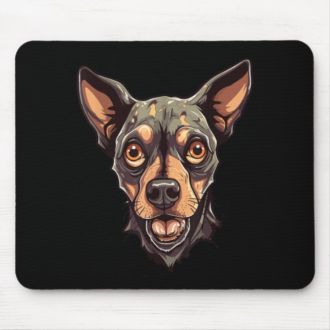 Zombie Hund Design Rolig Halloween 2 Musmatta (Framsidan)