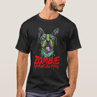 Zombie Hund Fransk Bulldog Apawcalypse Frenchie Ha T Shirt
