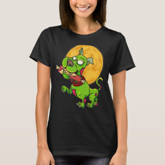 Zombie Hund Full Moon Halloween Costume T Shirt