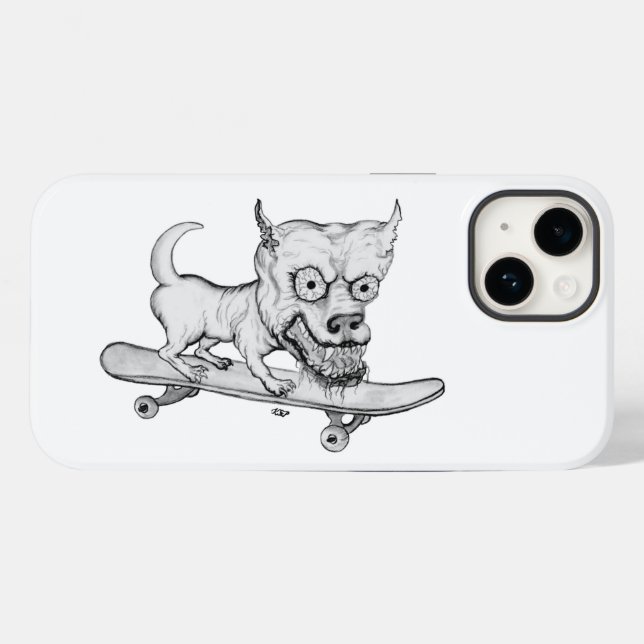 Zombie Hund, min lilla vackra Hund på Skateboard (Baksida (horisontell))
