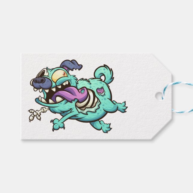 Zombie Hund Presentetikett (Framsidan (Horisontell))