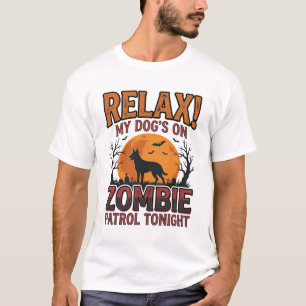 Zombie Hundpatrull Vintage Halloween Tröja Design_