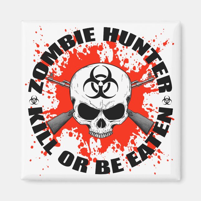 Zombie Hunter 1 Magnet (Framsidan)