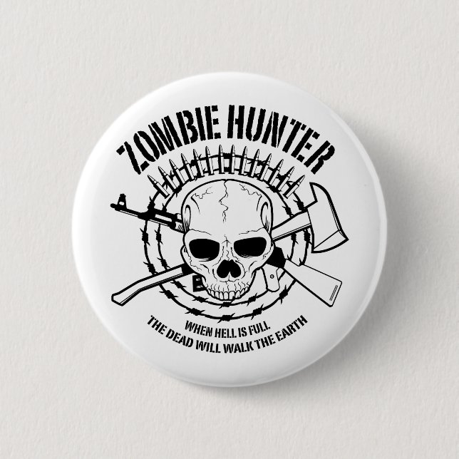 Zombie Hunter Button Knapp (Framsida)