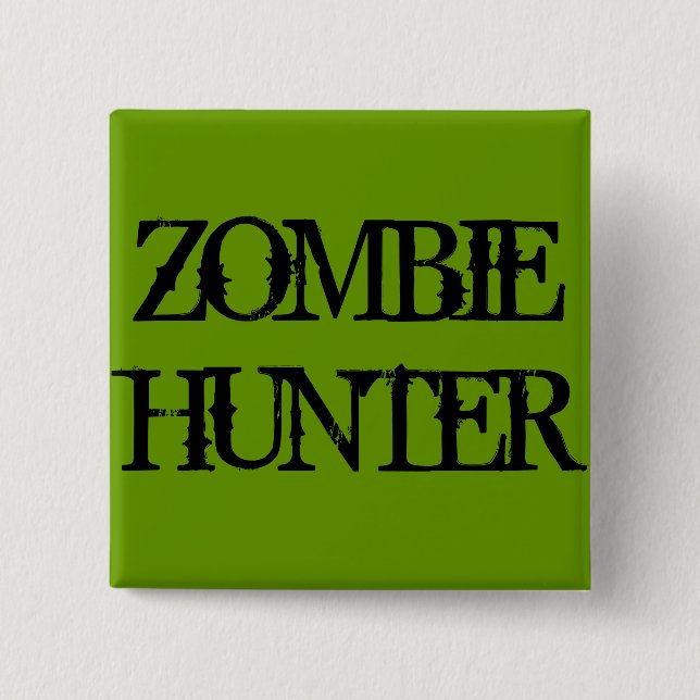 Zombie Hunter, Grönt Square Button Knapp (Framsida)