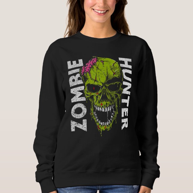 Zombie Hunter Halloween Apparel Halloween 1 T Shirt (Framsida)