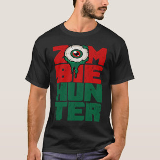 Zombie Hunter Halloween Cute med Öga-jakt T Shirt
