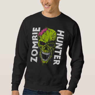 Zombie Hunter Halloween-kläder Halloween 1 Lång Ärmad Tröja