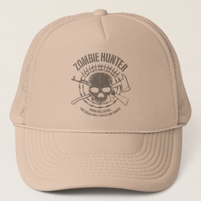 Zombie Hunter Hat Truckerkeps (Framsida)