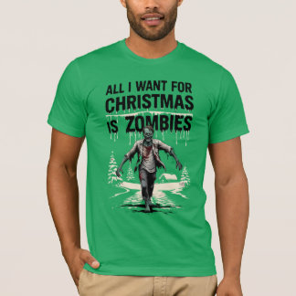 Zombie Hunter Jul Wish Zombies till jul T Shirt