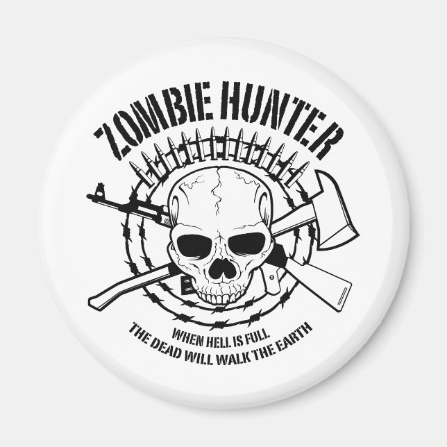 Zombie Hunter Magnet (Framsidan)