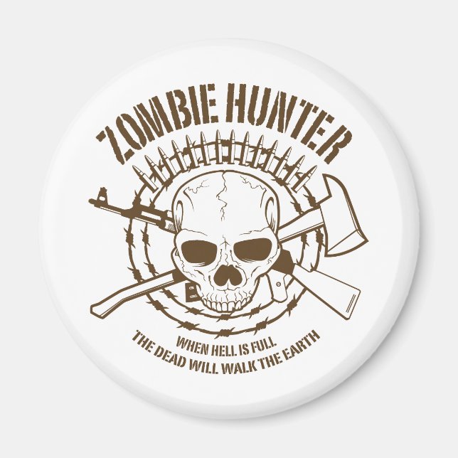 Zombie Hunter Magnet (Framsidan)
