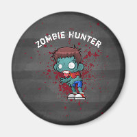 Zombie Hunter med Blood Splatter Creepy Coola