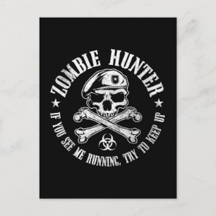 zombie hunter odöda levande död vykort