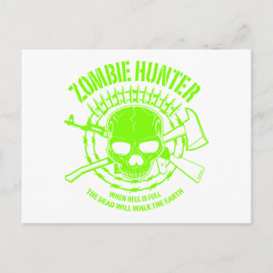 Zombie Hunter Postcard Vykort