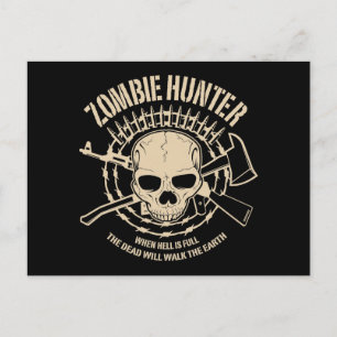 Zombie Hunter Postcard Vykort