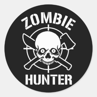 Zombie Hunter Runt Klistermärke