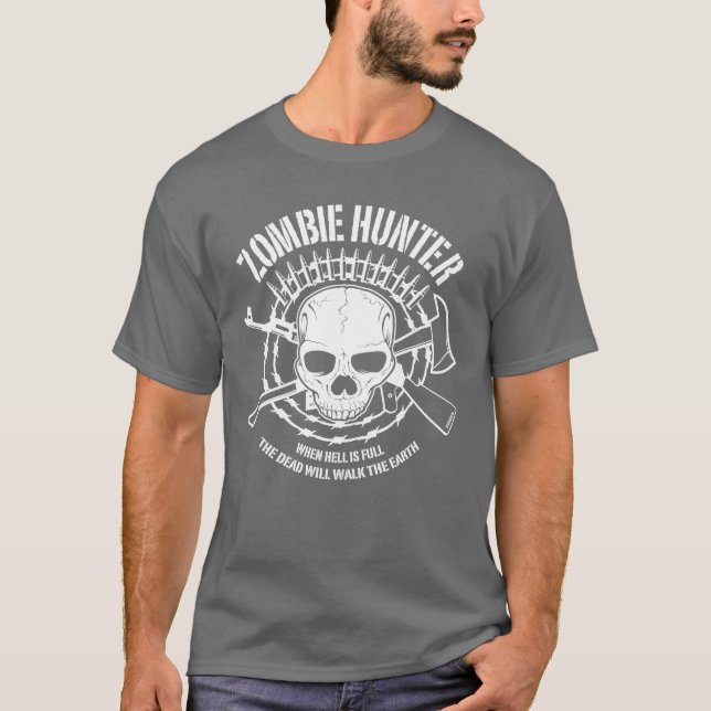 Zombie Hunter T-Shirt (Framsida)