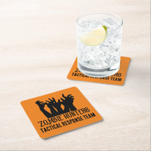 Zombie Hunters taktical Response Team Underlägg Papper Kvadrat