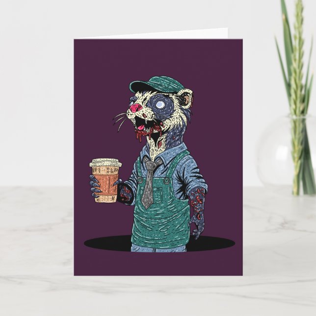 Zombie Illerbarista Kort (Framsida)