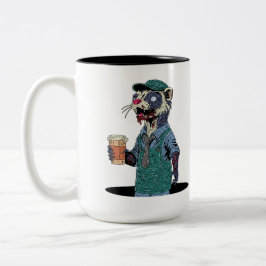 Zombie Illerbarista Två-Tonad Mugg