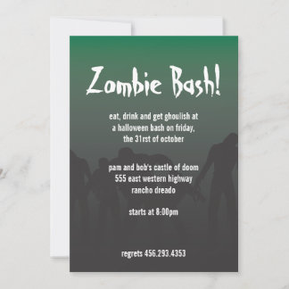 Zombie Inbjudningar