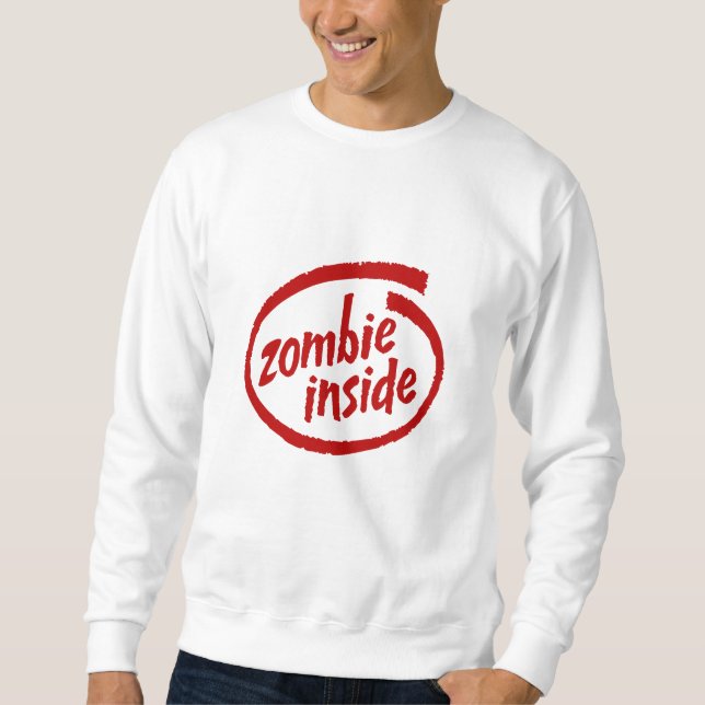Zombie Inside Torn Clothing Sweatshirt (Framsida)