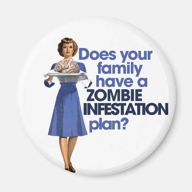 Zombie-introduktionsplan Magnet (Framsidan)