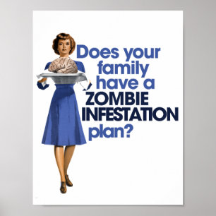 Zombie-introduktionsplan Poster